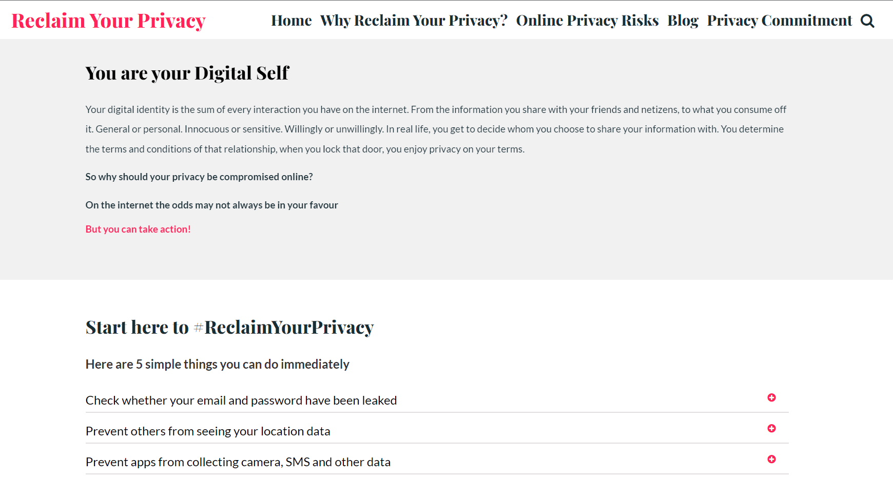 #ReclaimYourPrivacy